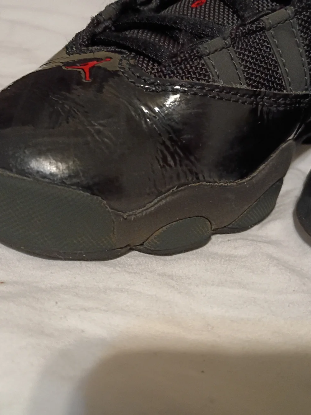 Nike Jordan 6 Rings (GS) Black Fire Red Anthracite (323419 026) Size 5Y